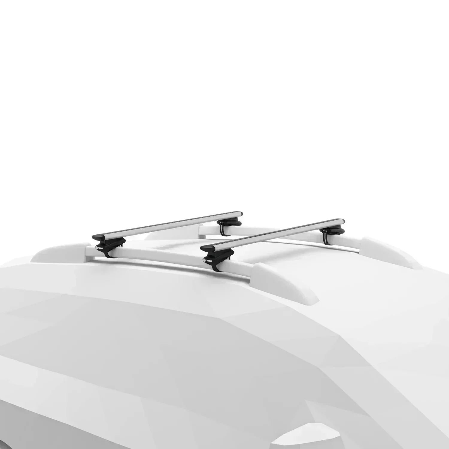 Thule Roof Bar Set for KIA Stonic SUV 2017 onwards - Raised Rail (Wingbar Evo - Silver) - Image 2