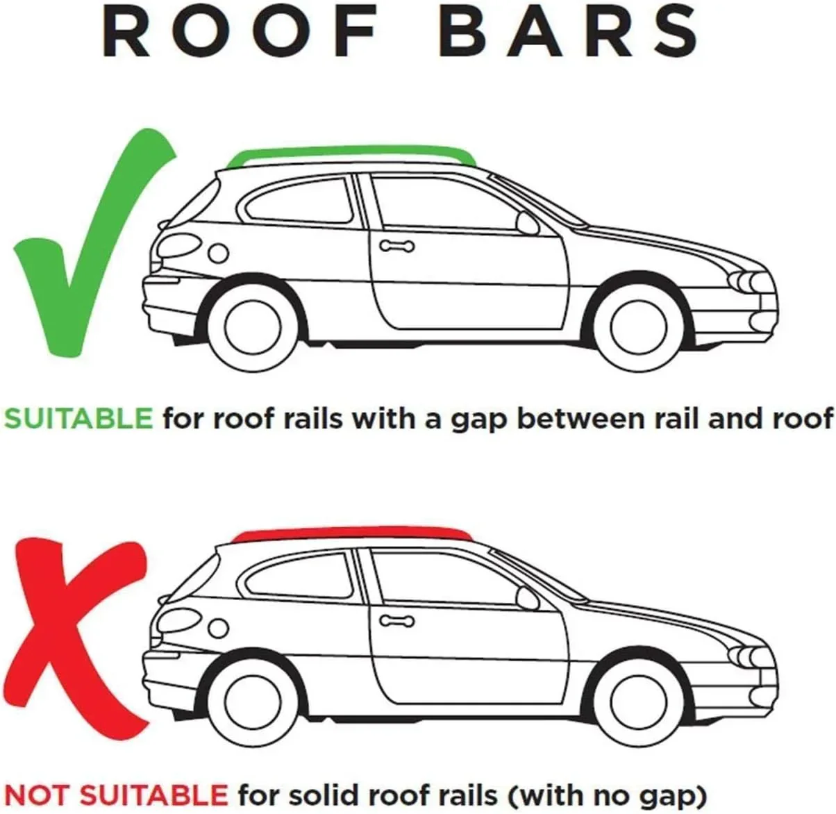 Summit SUM-003 Roof Bars For Raised Rails - 135cm - Image 3