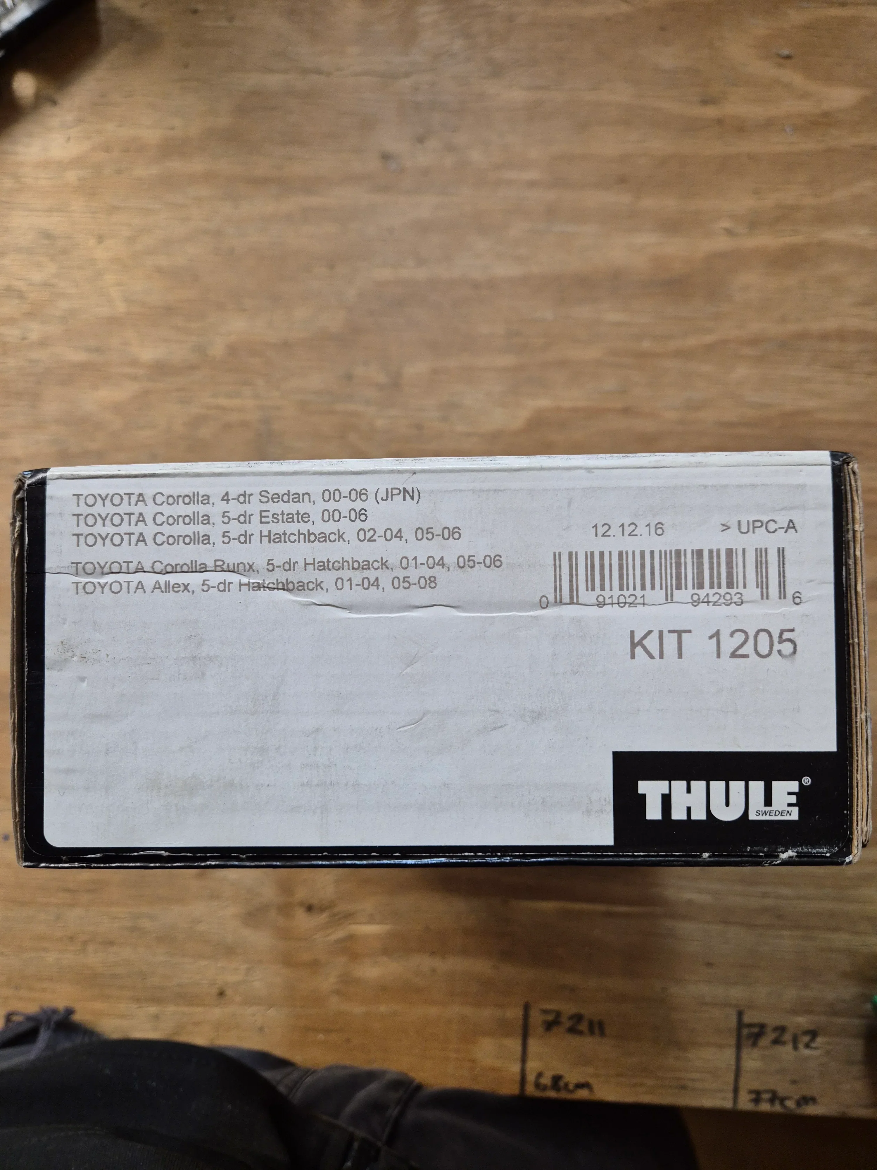 Thule 1205 Fitting Kit New - Image 2