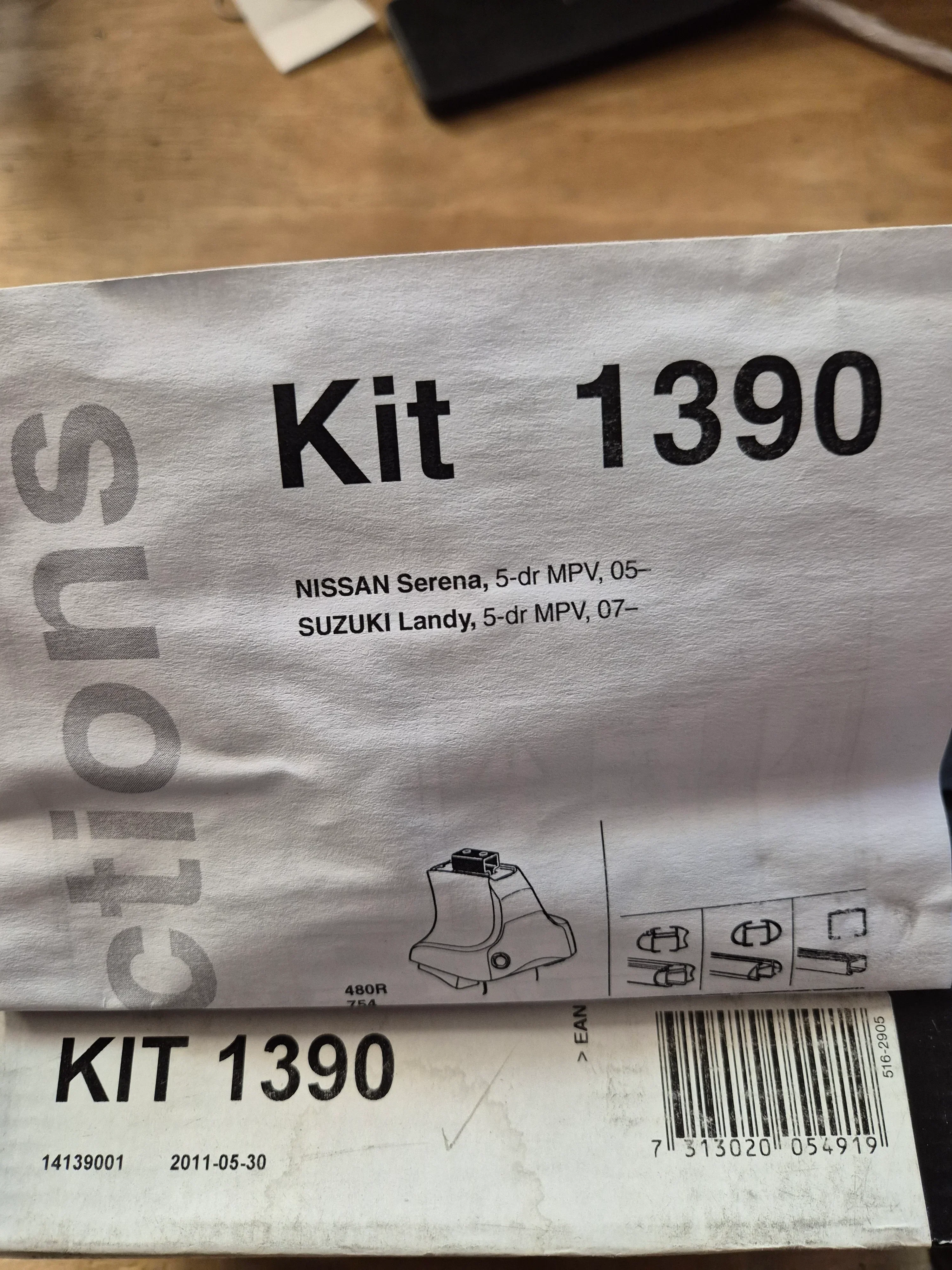 Thule 1390 Fitting Kit - Rare - SUZUKI Landy 2007 onward & Nissan Serena 2005 onward - Image 2