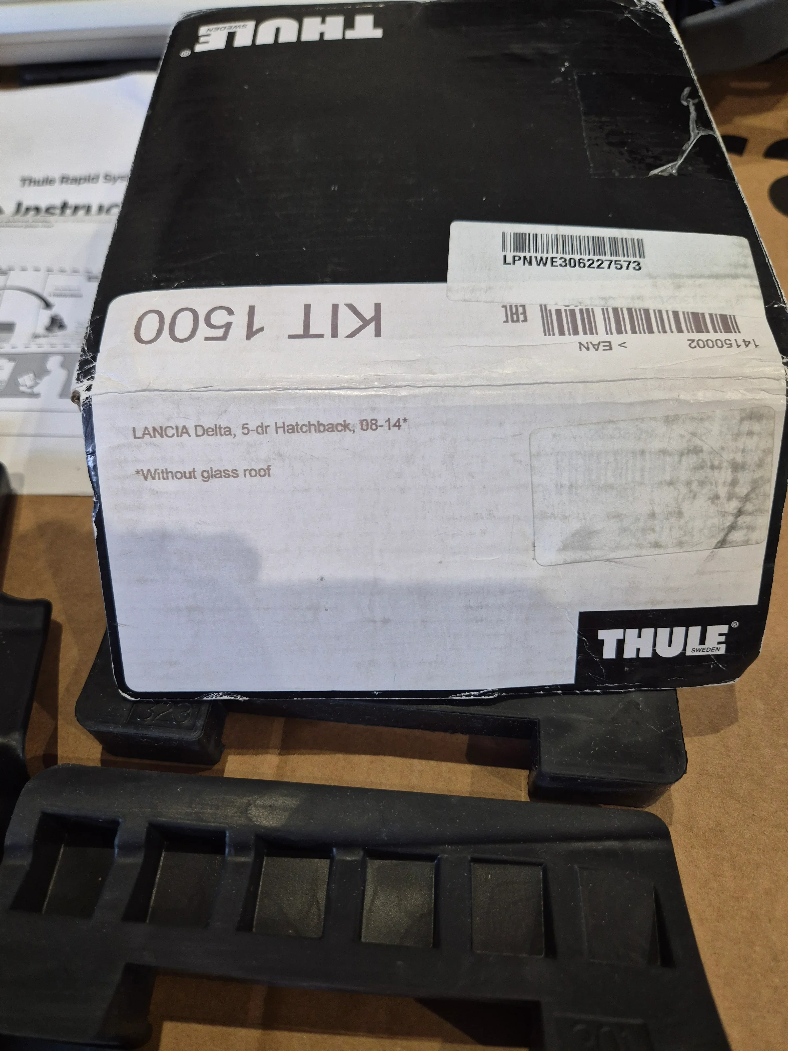 Thule 1500 Fitting Kit - Lancia Delta 08 to 2014 hatch ( Without Glass Roof) - Image 2