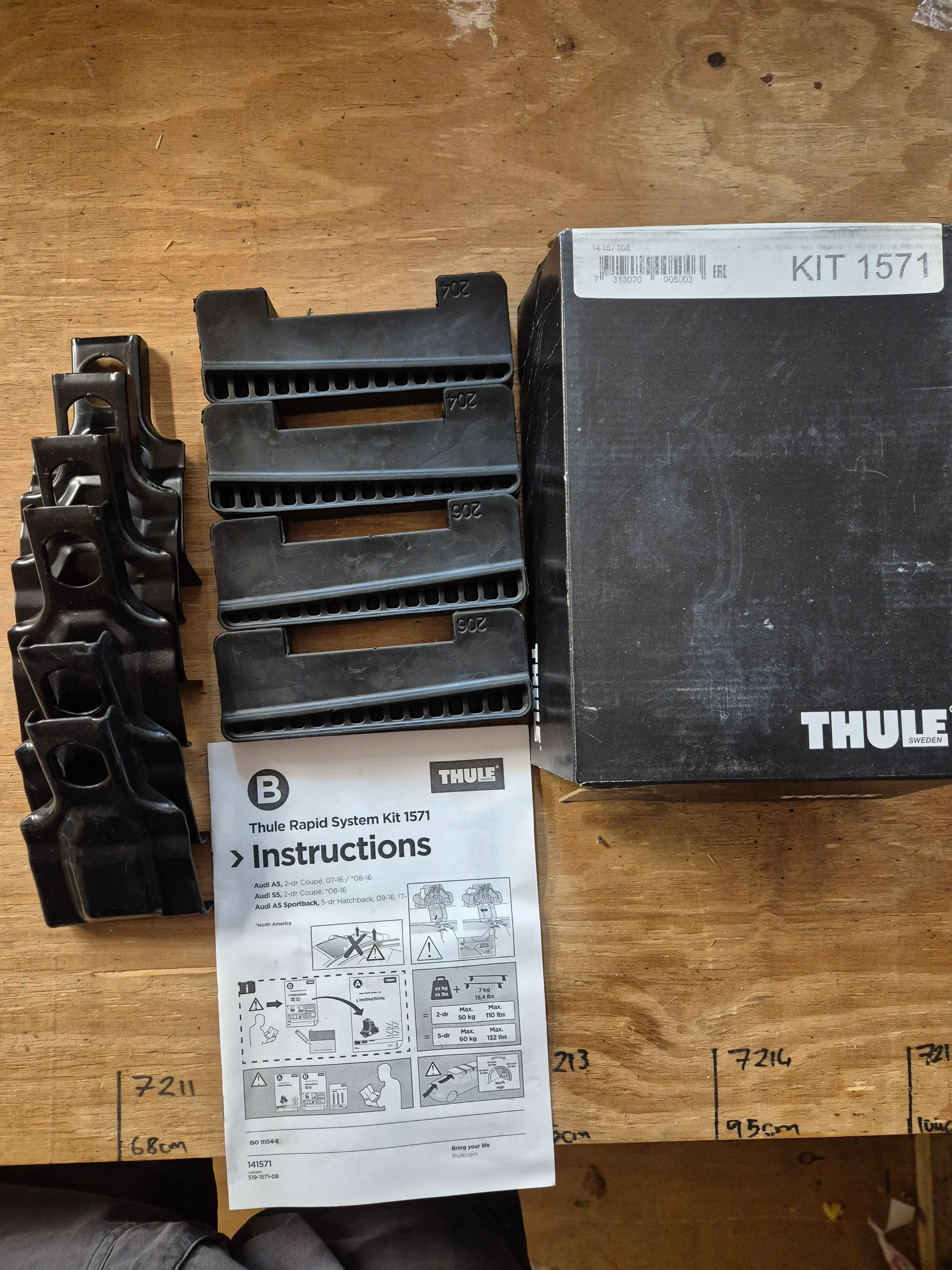 Thule 1571 Fitting Kit - Audi A5 07 - 22 - Image 2
