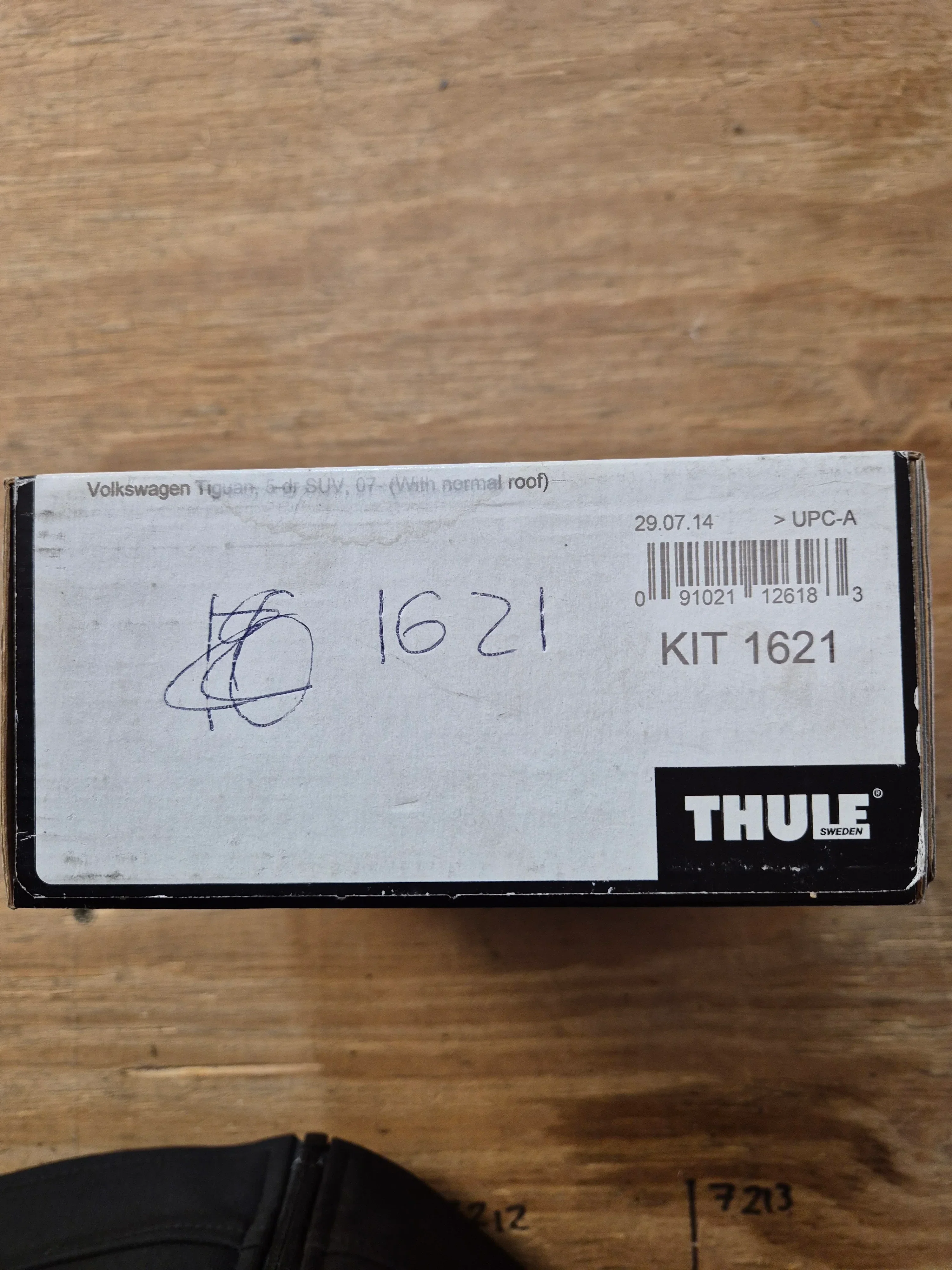 Thule 1621 Fitting Kit Tiguan 2007 onward with Flat Roof - Image 2
