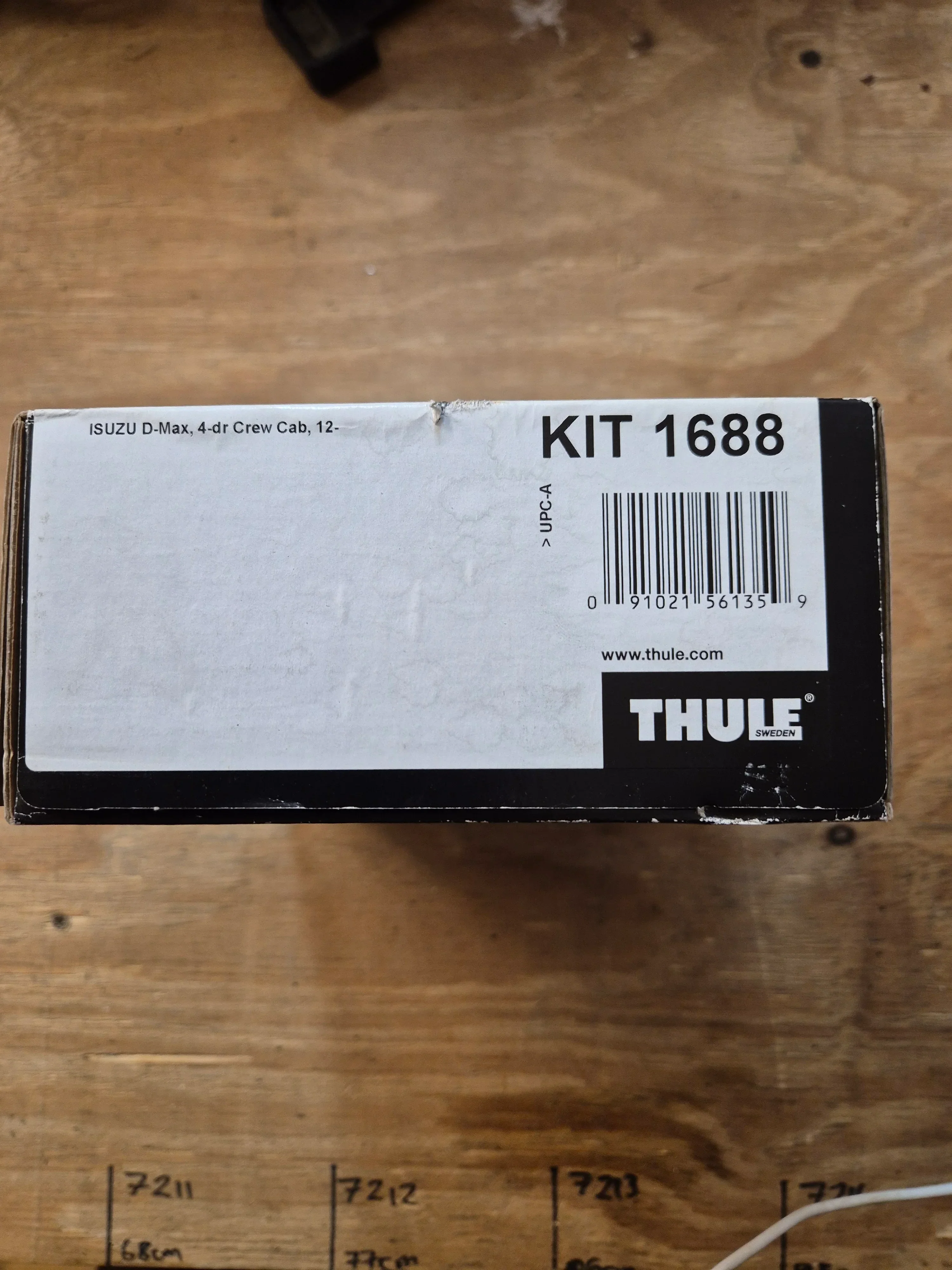 Thule 1688 Fitting Kit Isuzu D-Max 2012 onward Crew Cab - Image 2