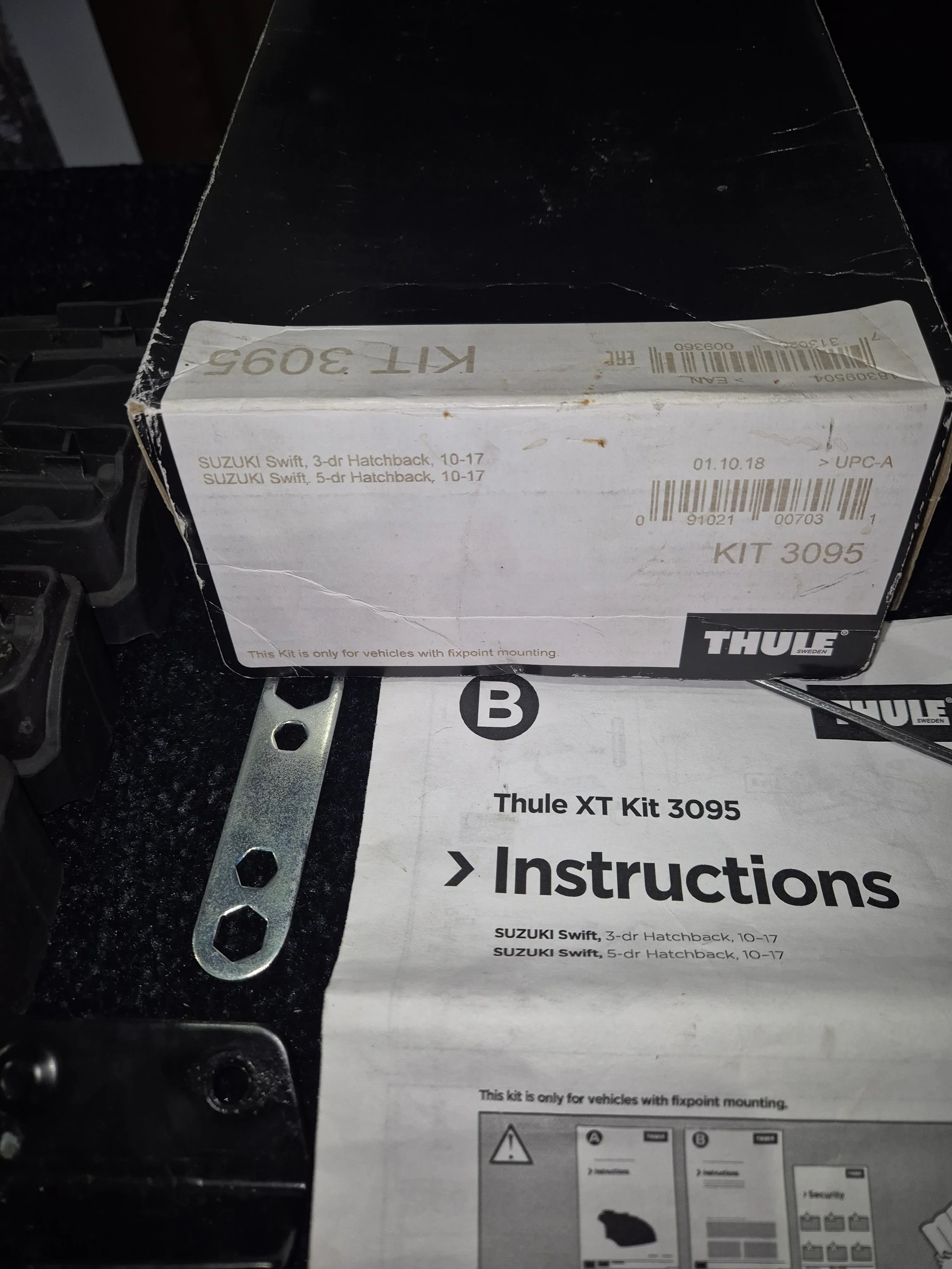 Thule 3095 Fitting Kit - SUZUKI Swift, 3/5-dr Hatchback, 10–17 - Image 3