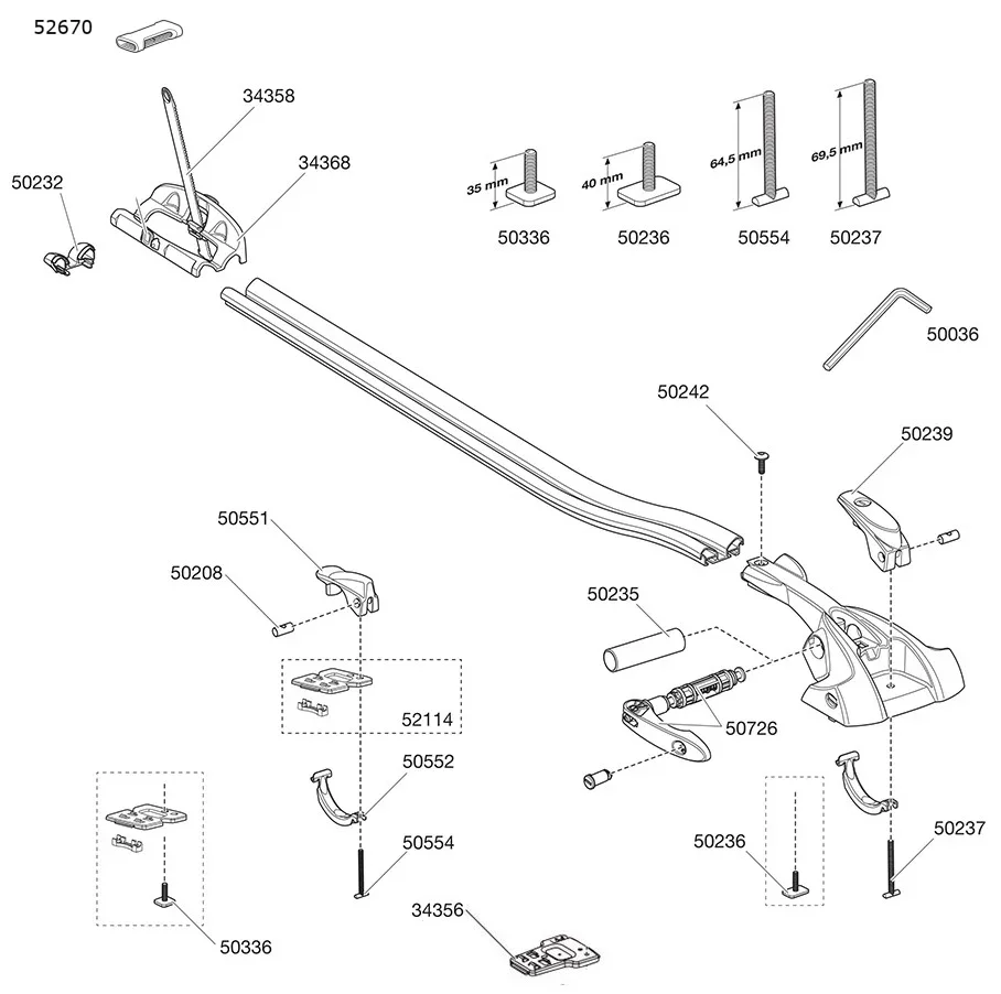 Thule OutRide 561 - Spare parts - Image 2