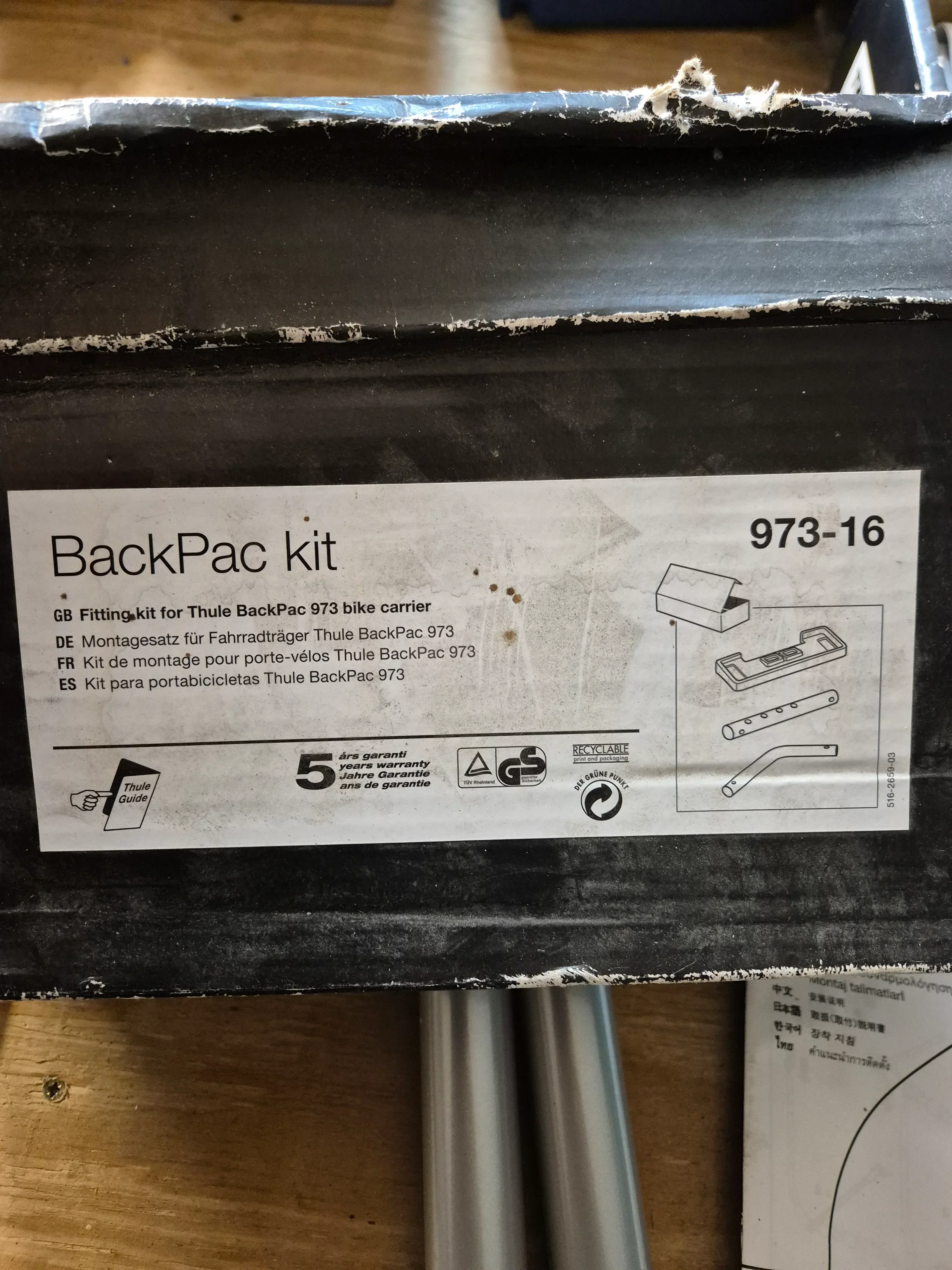 Thule 973-16 Backpac Kit - Image 2