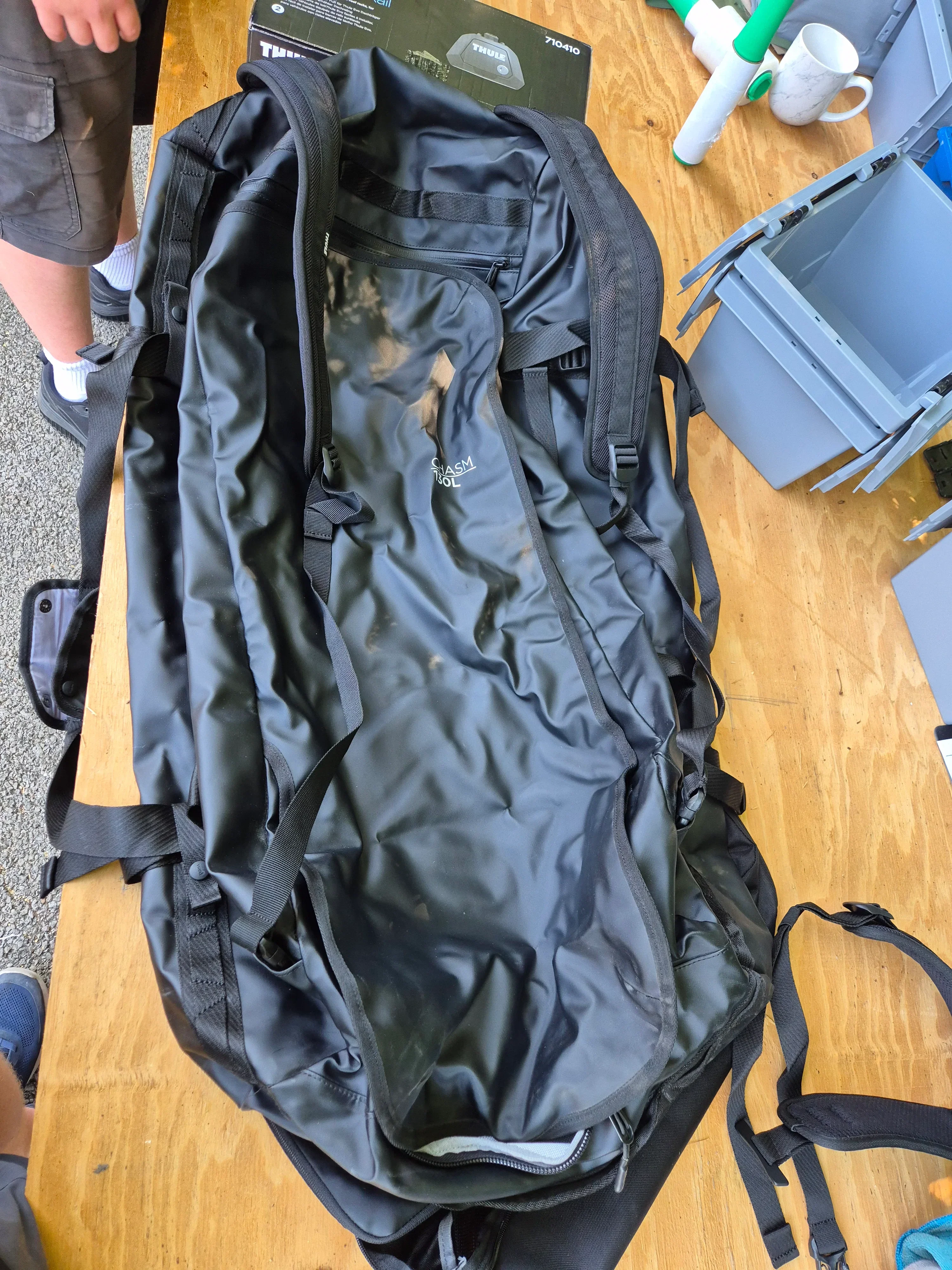 Thule Chasm 130L Duffel Bag Black Used - Image 3