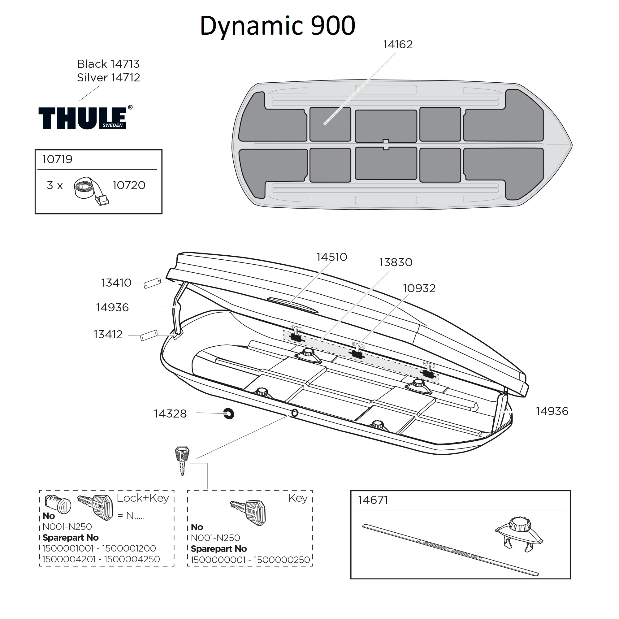 Thule Dynamic Roof Box - Spare Parts - Image 3