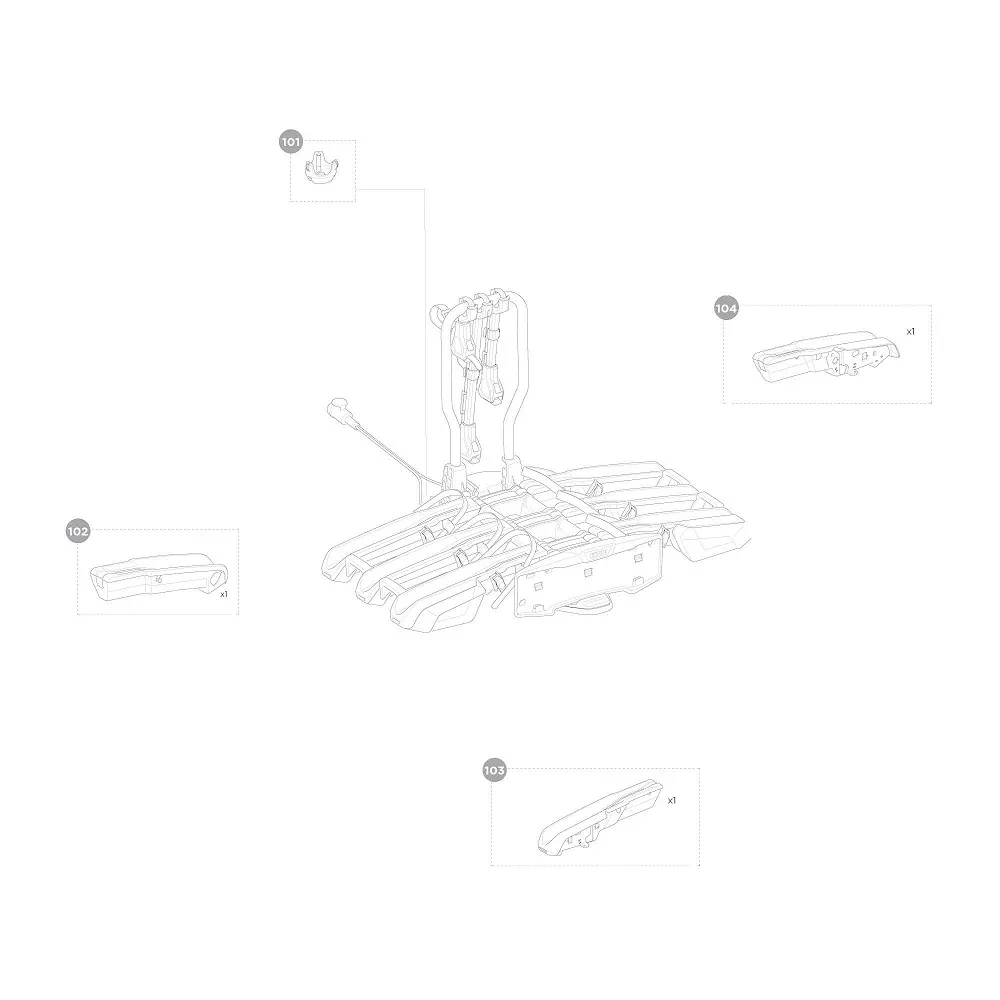 Thule Easyfold 3 Bike Carrier - Spare Parts - Image 3
