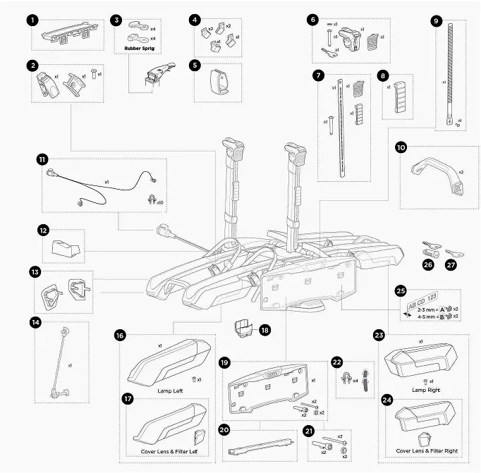 Thule Epos 2 Bike Carrier - Spare Parts - Image 2