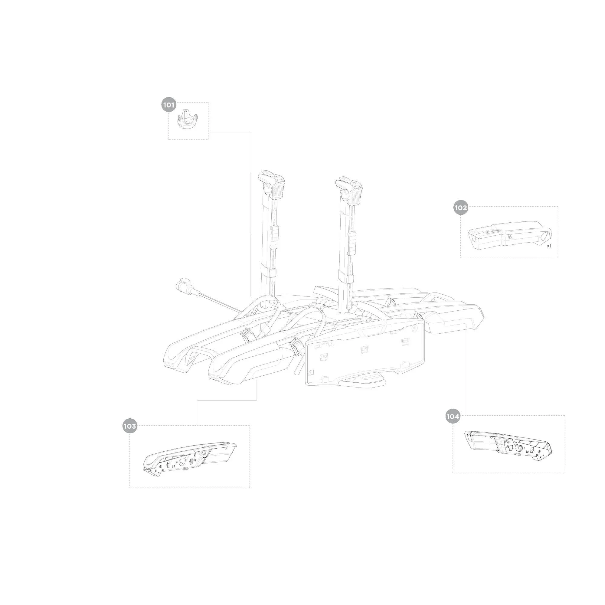 Thule Epos 2 Bike Carrier - Spare Parts - Image 3