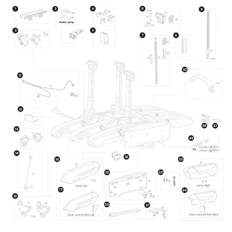 Thule Epos 3 Bike Carrier - Spare Parts - Image 2