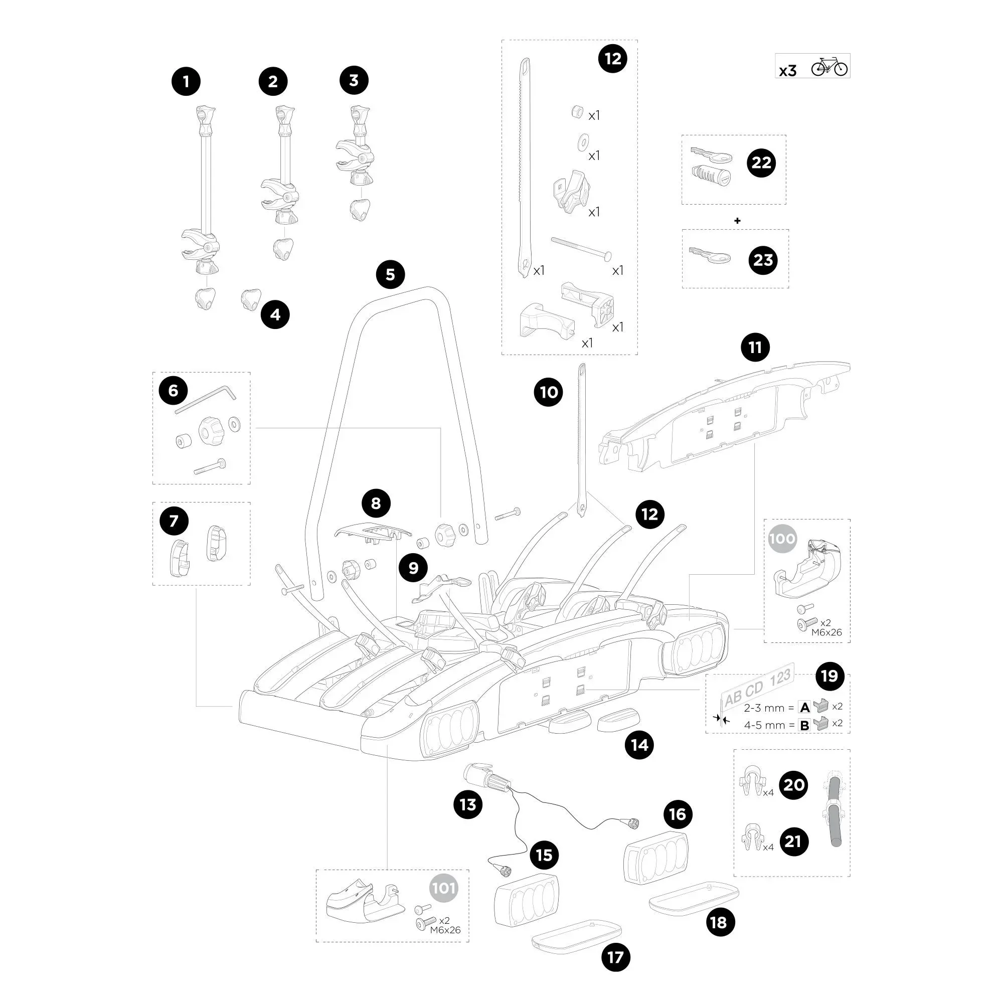 Thule EuroClassic G6 929003 - Spare parts - Image 2