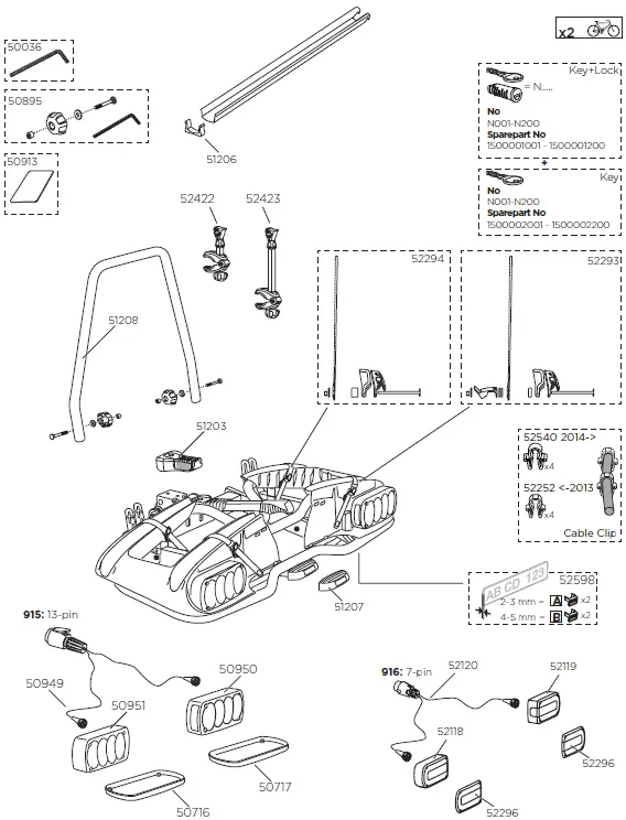Thule EuroPower 916020 - Spare parts - Image 2