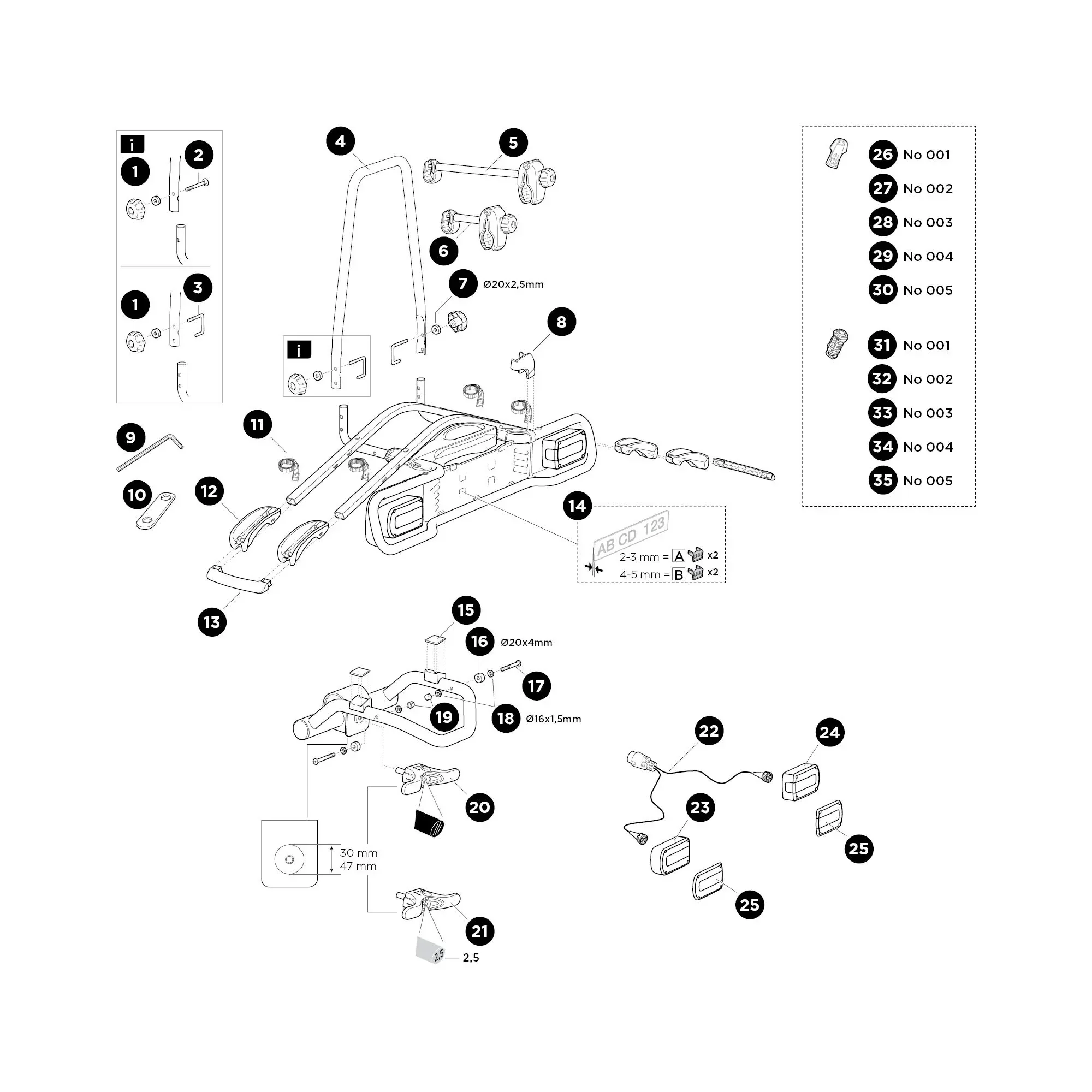 Thule EuroRide 940/941 - Spare parts - Image 2