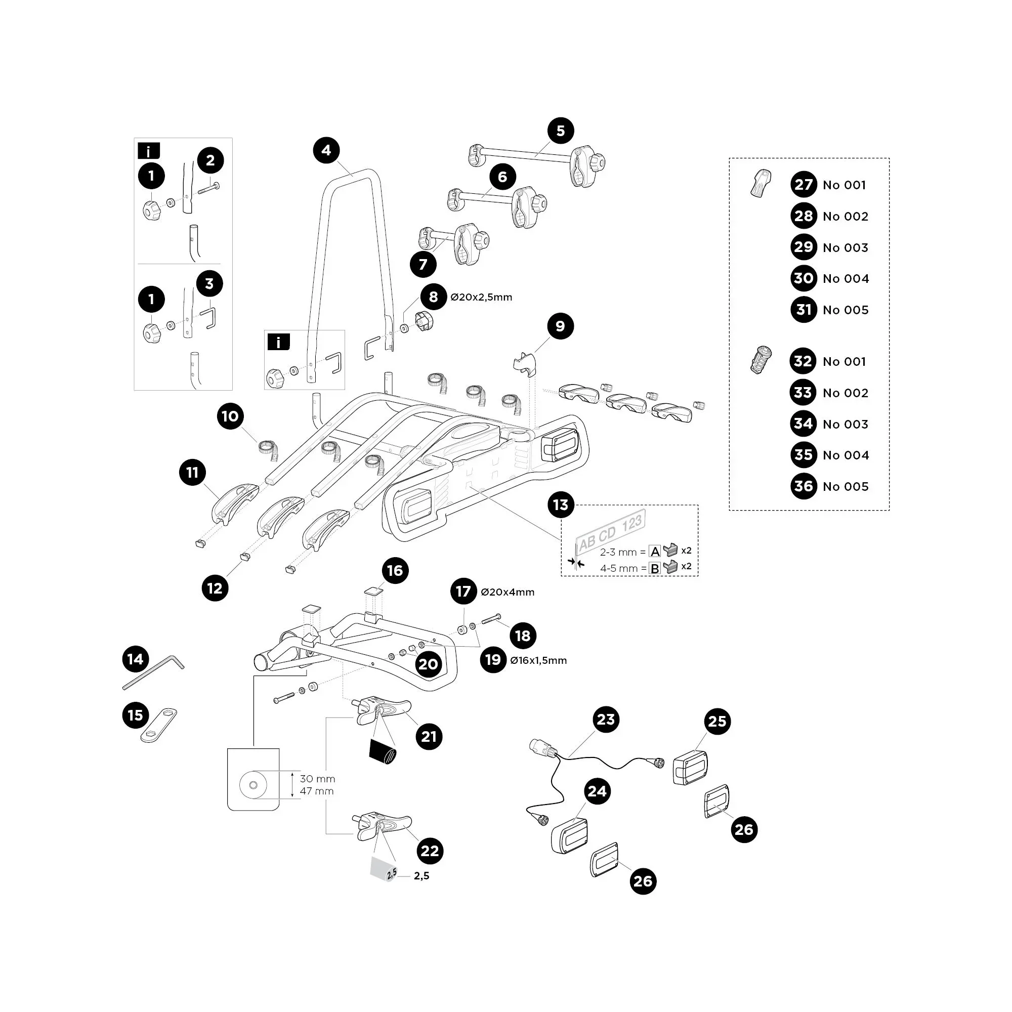Thule EuroRide 943 - Spare parts - Image 2