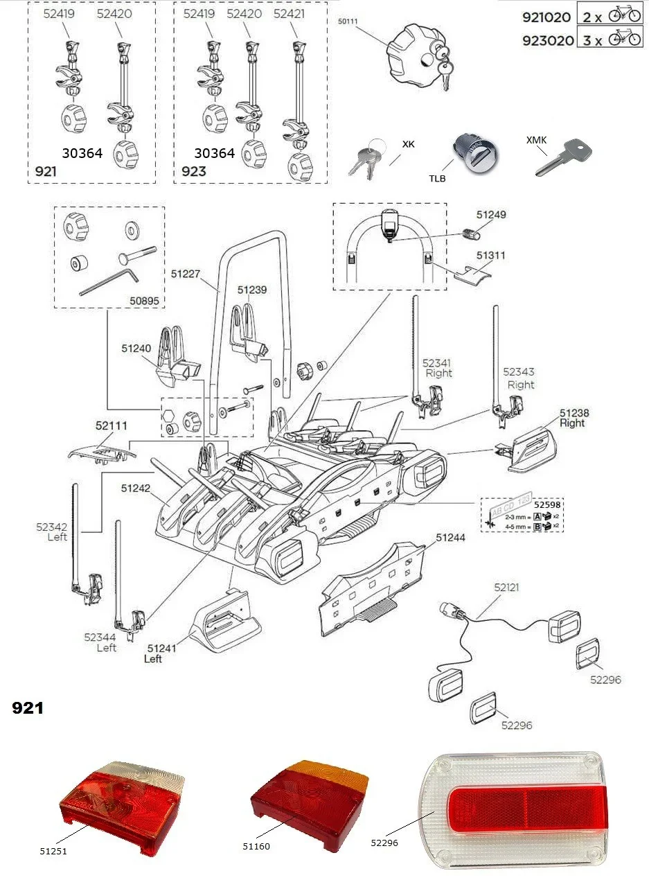 Thule Euroway 920 Spare Parts - Image 2