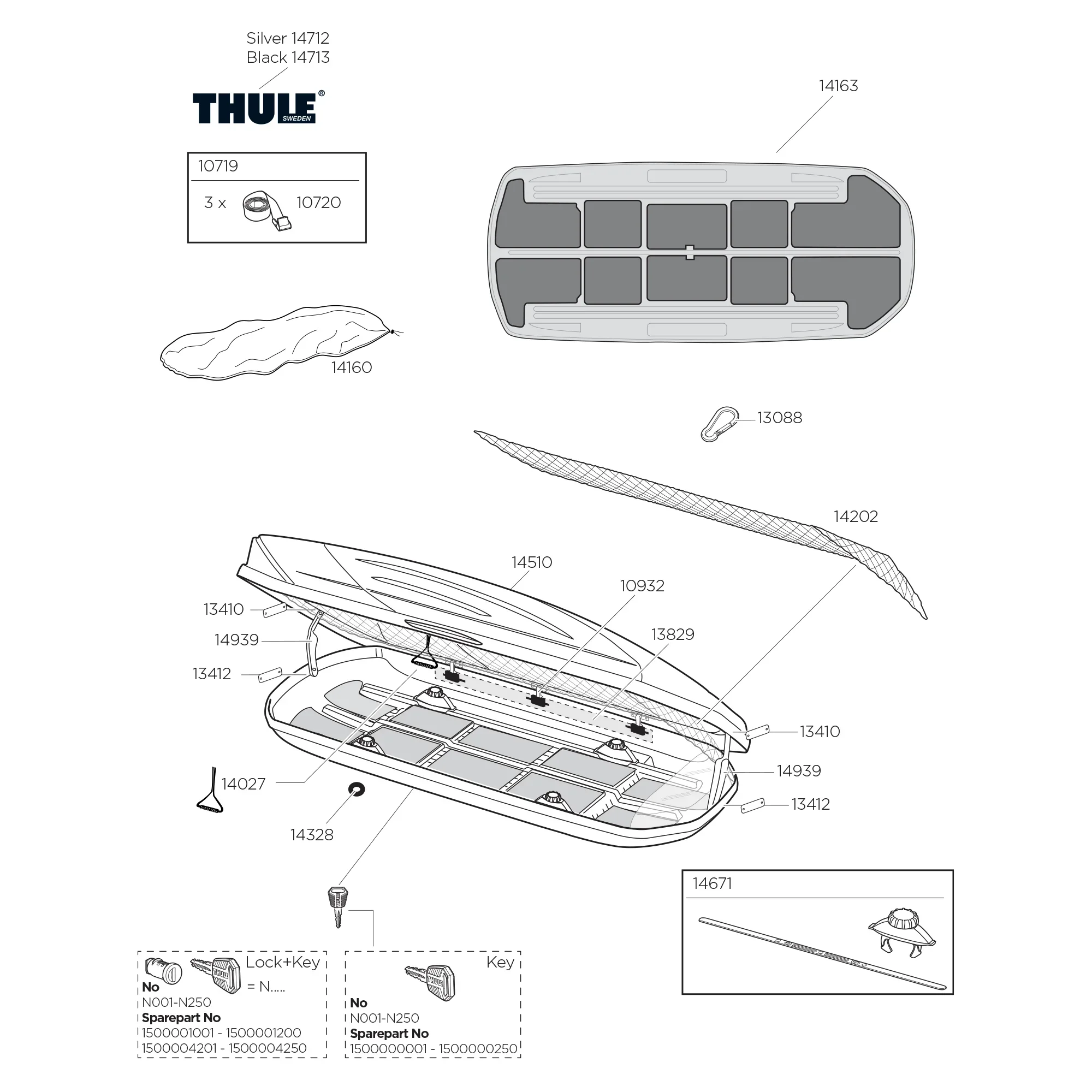 Thule Excellence - Roof Box Spare Parts - Image 2
