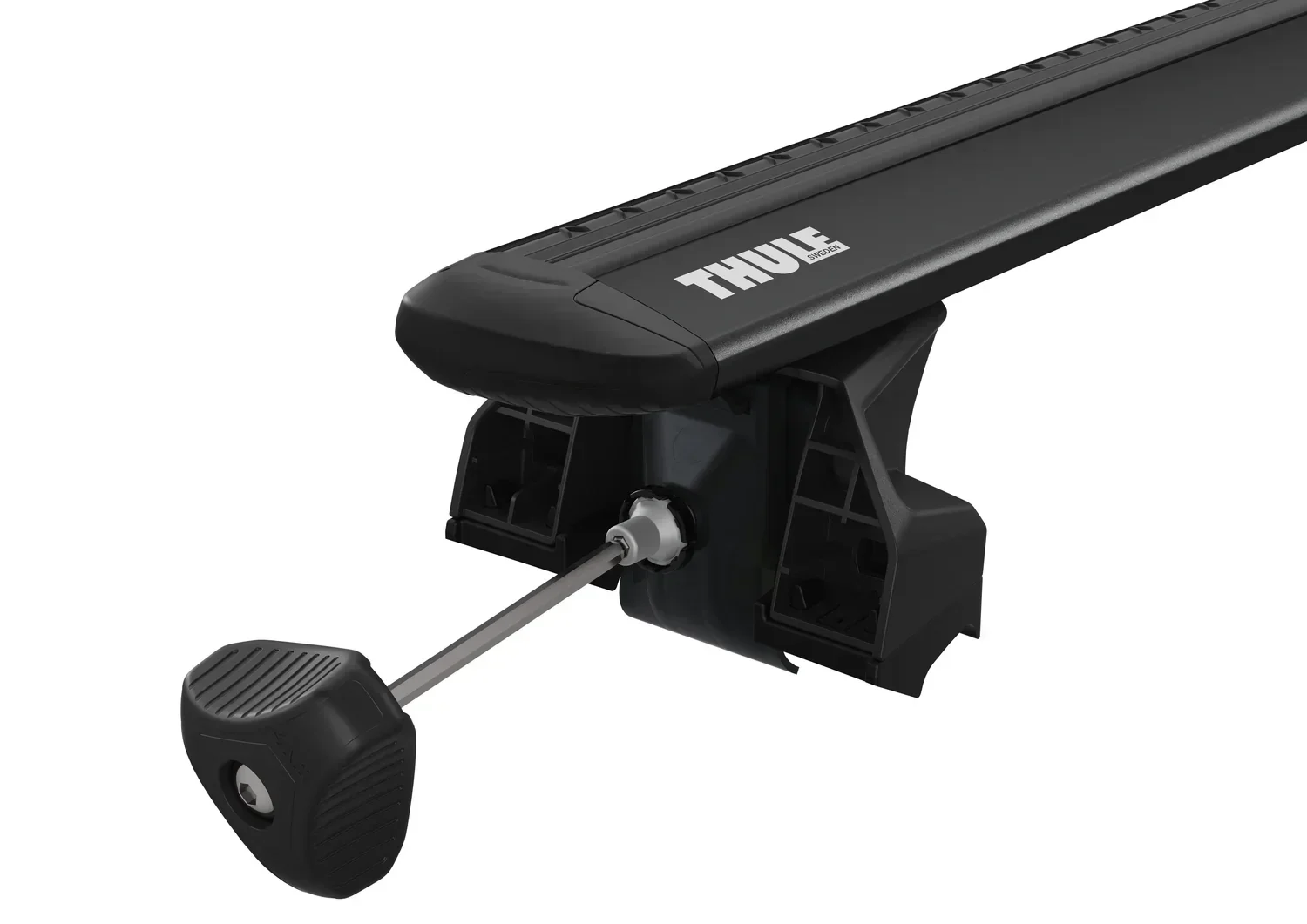Thule Roof Bar Set for WEY 03 5-dr SUV 2024 onwards - Flush Rails (Wingbar Evo Black) - Image 5