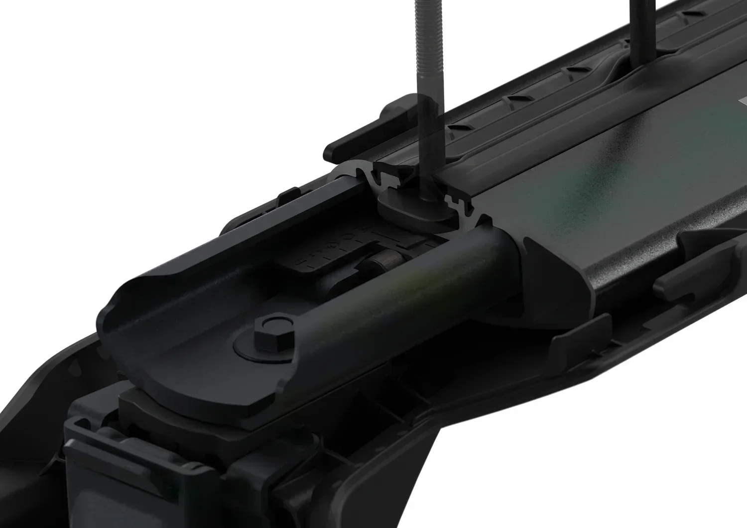 Thule Roof Bar Set for GREAT WALL Wey 05 5-dr SUV 2024 onwards - Flush Rails (Wingbar Evo Edge - Black) - Image 6