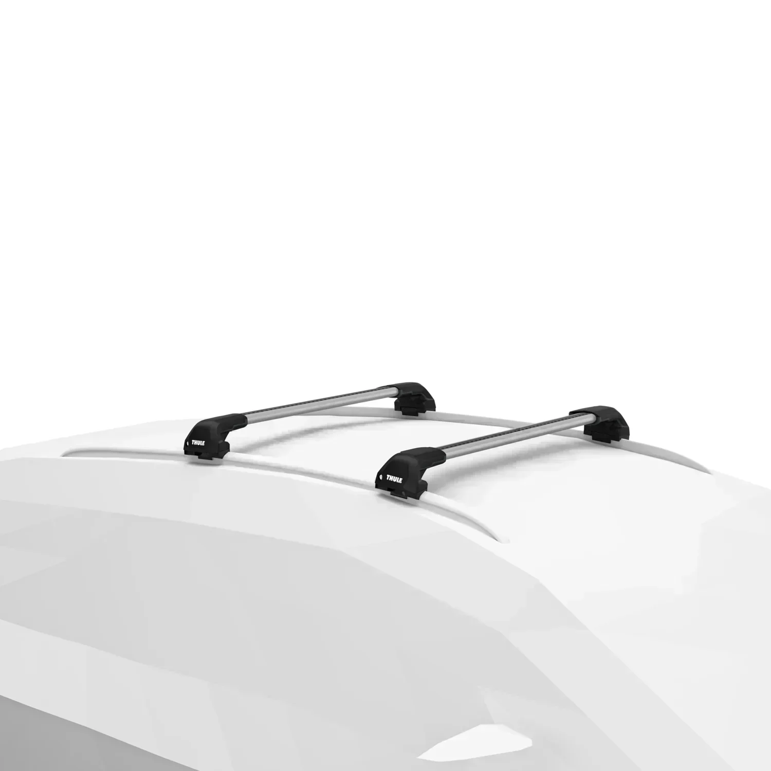 Thule Roof Bar Set for WEY 03 5-dr SUV 2024 onwards - Flush Rails (Wingbar Evo Edge - Silver) - Image 6