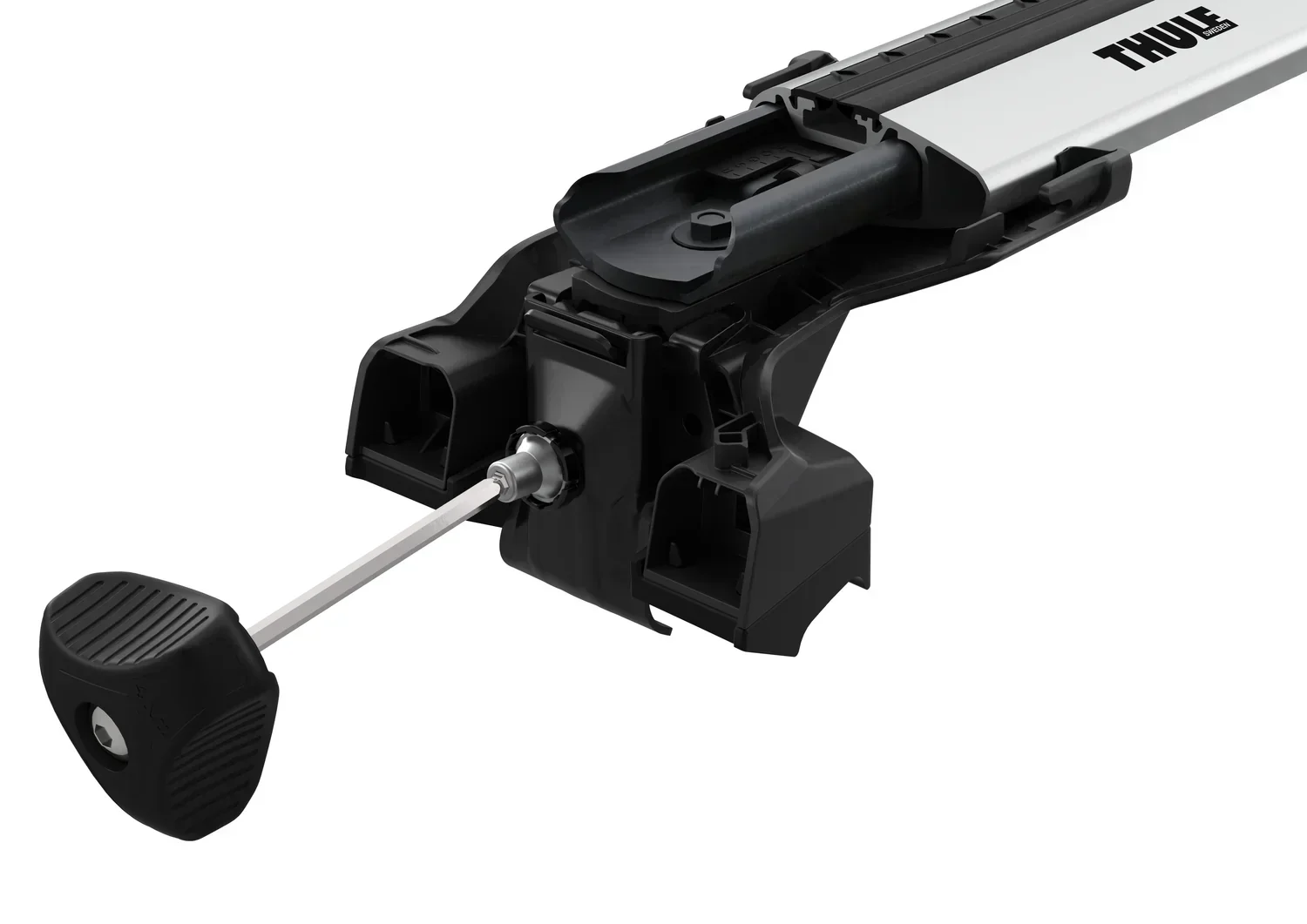 Thule Roof Bar Set for WEY 03 5-dr SUV 2024 onwards - Flush Rails (Wingbar Evo Edge - Silver) - Image 7