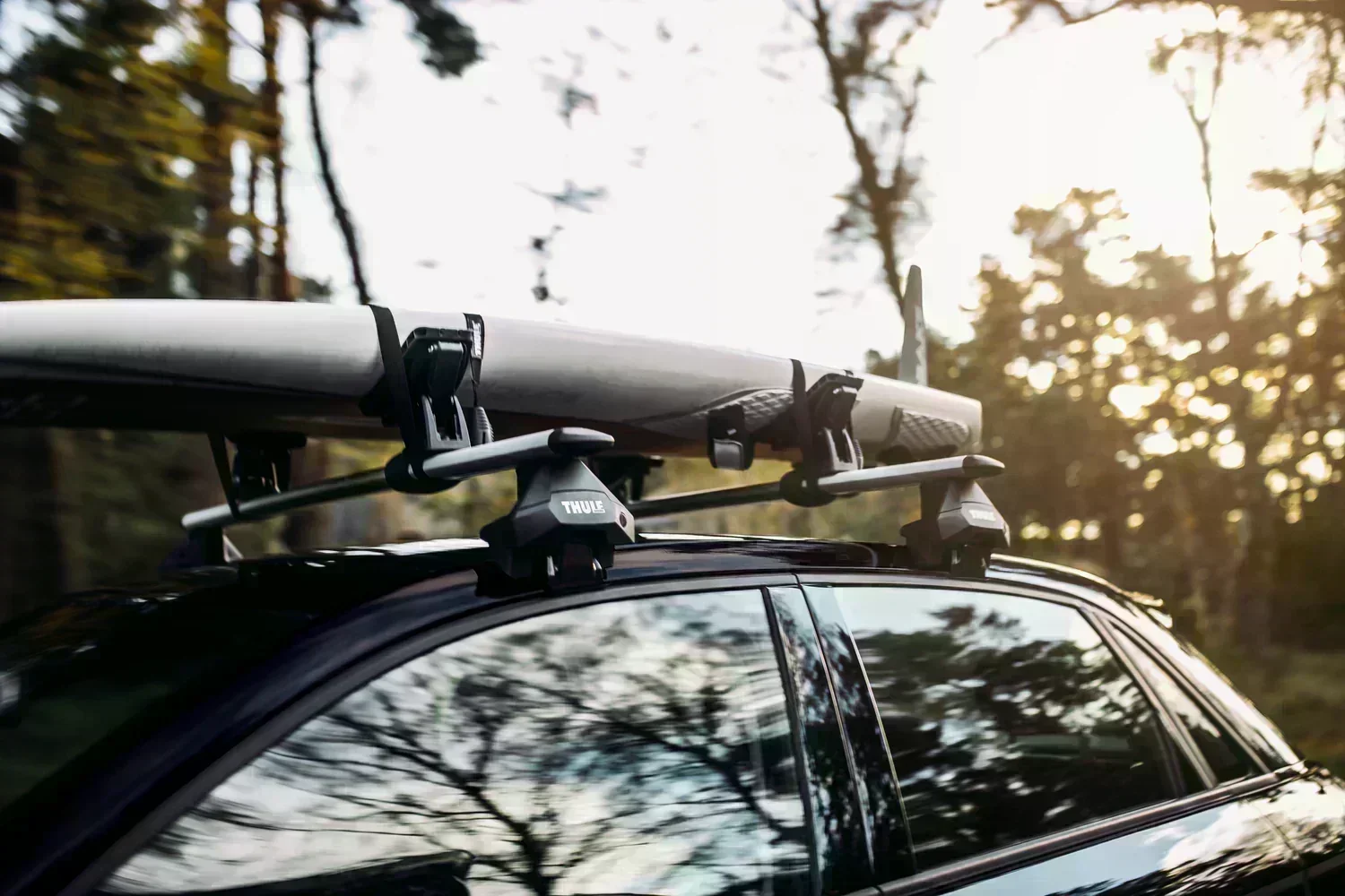 Thule Roof Bar Set for AUDI A6 Avant e-tron 5-dr Estate 2025 onwards - Normal Roof (Wingbar Evo Silver) - Image 4