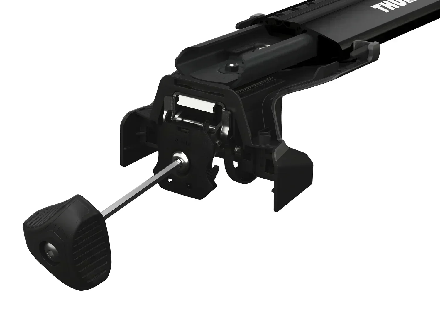 Thule Roof Bars for FORD Transit Custom 4-dr Van 2024- (Fixed Points) (Wingbar Evo Edge - Black) - Image 5