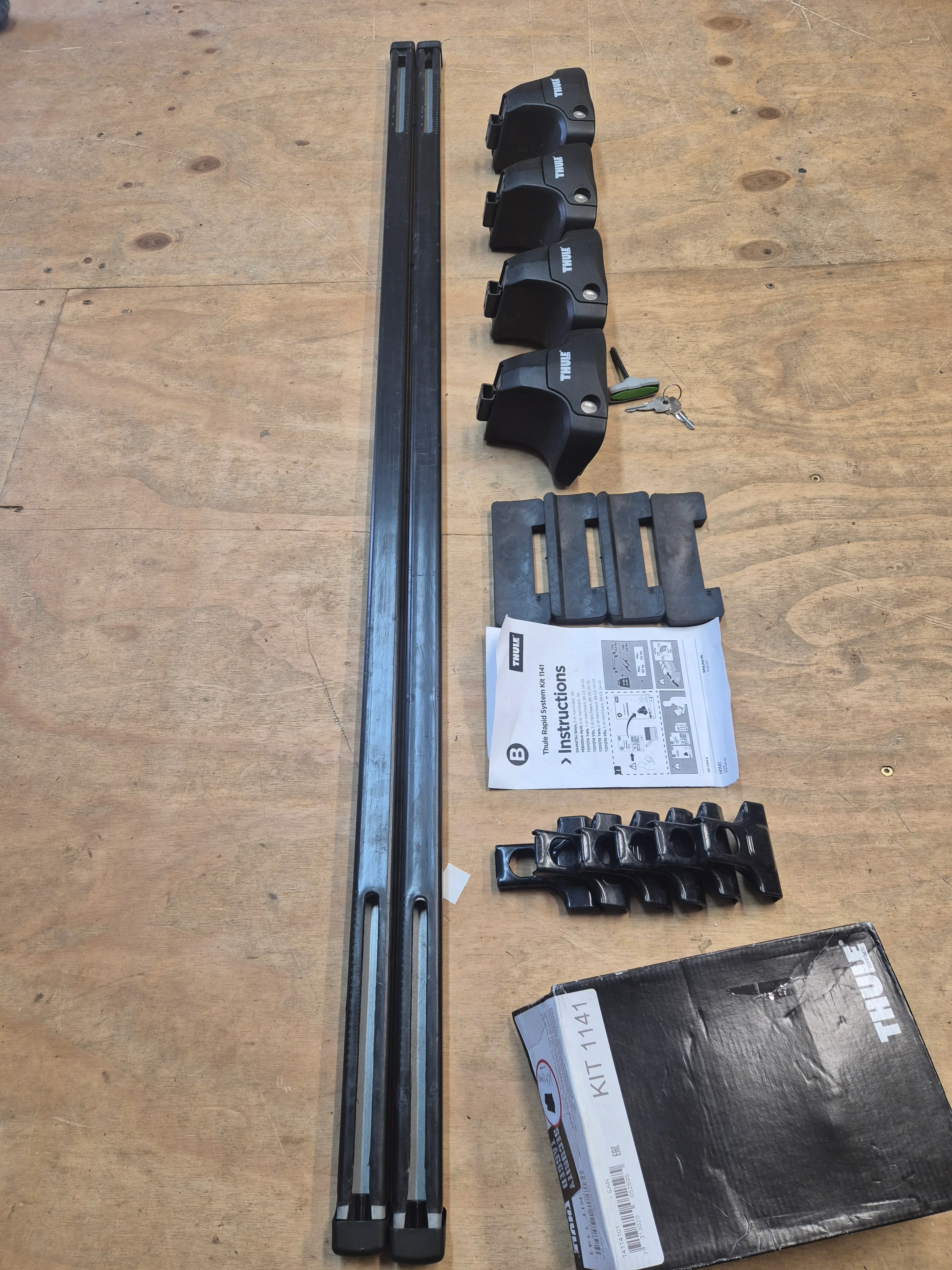 Thule square bar set for DAIHATSU Sirion hatch 2006 onward - Image 3