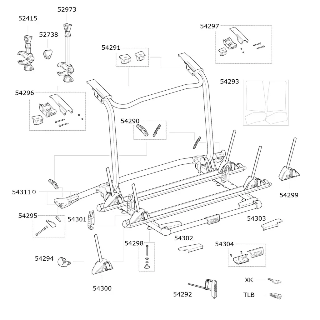 Thule WanderWay 911 Bike Carrier  - Spare Parts - Image 2