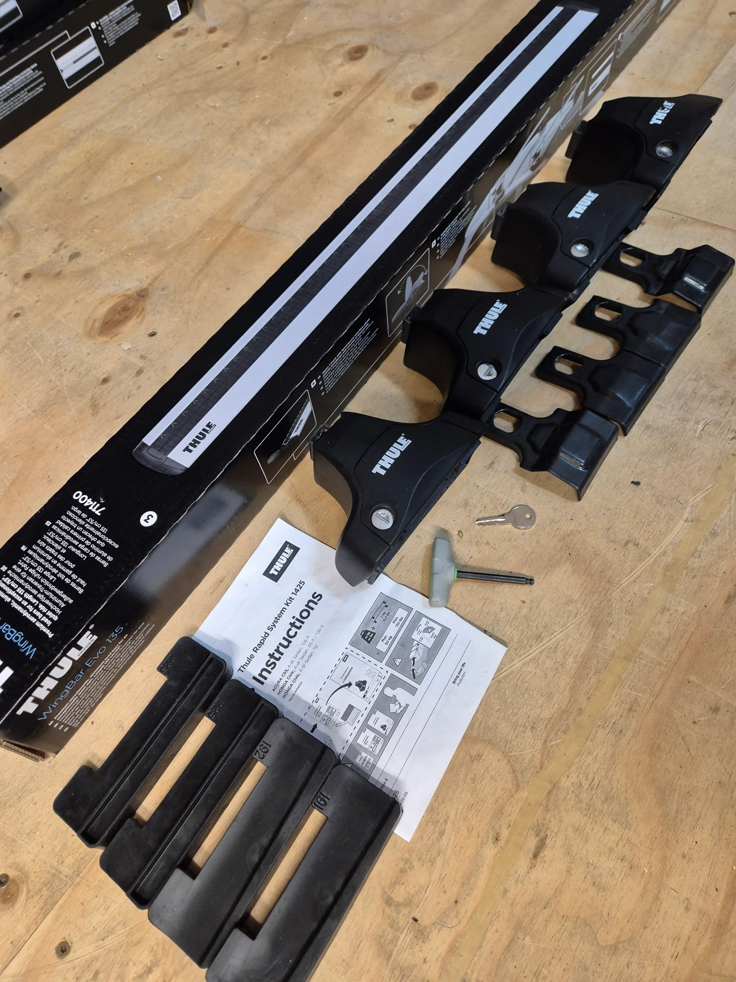 Thule Wingbar Evo set for HONDA Civic 05-11 Saloon (1425 - 754 - 7114) - Image 2