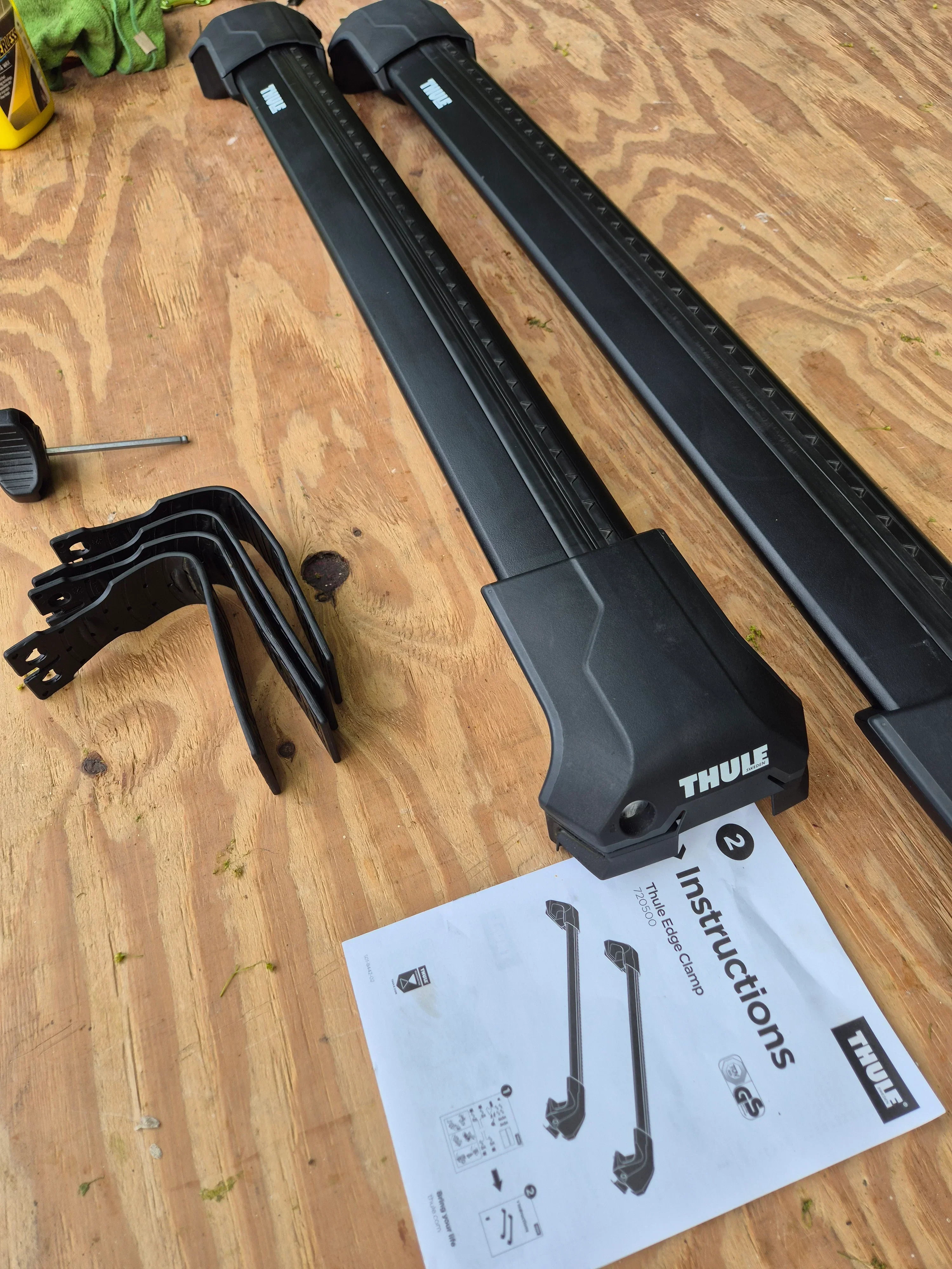 Thule Wingbr Evo Edge ( 721220 - 721120 & 7204) set black PASSAT B6 & B7 Estate & others - Image 2