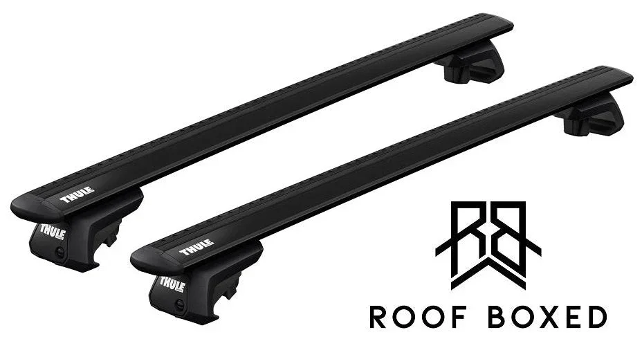 Thule Wingbar Evo - Black bars for VOLKSWAGEN T-Roc SUV 2018 onwards (Raised Rail)
